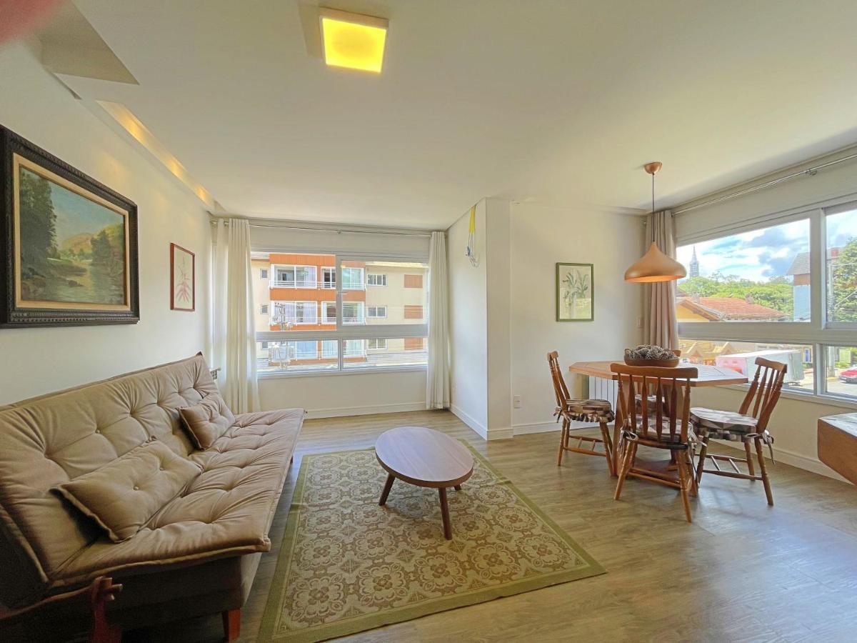 No Coracao De Gramado, A 350M Da Rua Coberta! Apartment Luaran gambar