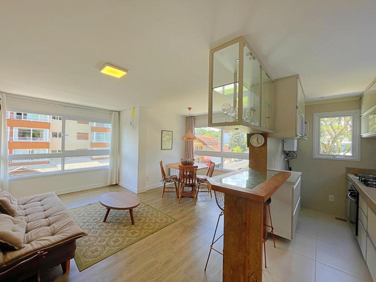 No Coracao De Gramado, A 350M Da Rua Coberta! Apartment Luaran gambar