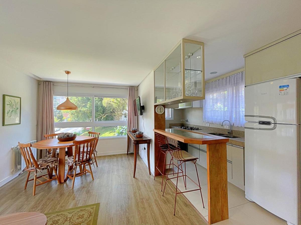 No Coracao De Gramado, A 350M Da Rua Coberta! Apartment Luaran gambar